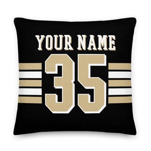 New Orleans Football Personalized Pillowcase, Gridiron, Cushion, Football, Gift for Dad, Quarterback, Father&#39;s Day, Gift for Mom, Xmas Gift