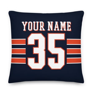 Chicago Football personalisierte Kissenbezug, Gridiron, Kissen, Fußball, Geschenk für Papa, Quarterback, Vatertag, Geschenk für Mama, Weihnachtsgeschenk