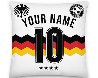 Deutschland Fußball personalisierter Kissenbezug, Fußball, Kissen, Geschenk für Papa, Vatertag, WM, Übel, Fifa, Deutschland