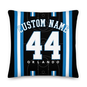 Orlando Basketball Personalized Name & Number Pillowcases, Cushion Cover, Decor, Association Jersey, Icon, Gift for Dad, Gift for Mom, Magic
