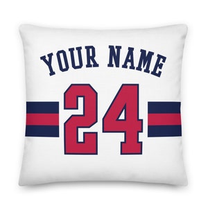Atlanta Baseball Personalized Name & Number Pillowcase, Cushion Cover, Decor, Jersey, Gift for Dad, Gift for Mom, Sports, Braves