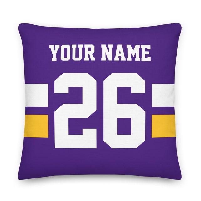 Minnesota Football Personalized Pillowcase, Gridiron, Cushion, Gift for Dad, Quarterback, Father's Day, Super Bowl, Touchdown, Vikings