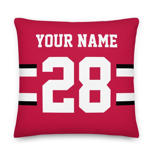 Ohio State College Football Personalized Pillowcase, Pillow, Cushion Cover, College Acceptance, Bed Party, Student Graduation, Buckeyes