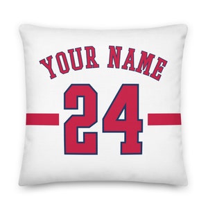 Los Angeles Baseball Personalized Name & Number Pillowcases, Cushion Cover, Decor, Custom Jersey, Gift for Dad, LA, Gift for Mom, Angels