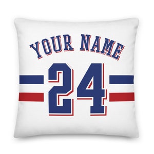 Texas Baseball Personalized Name & Number Pillowcases, Cushion Cover, Decor, Custom Jersey, Gift for Dad, Gift for Mom, Sports, Rangers