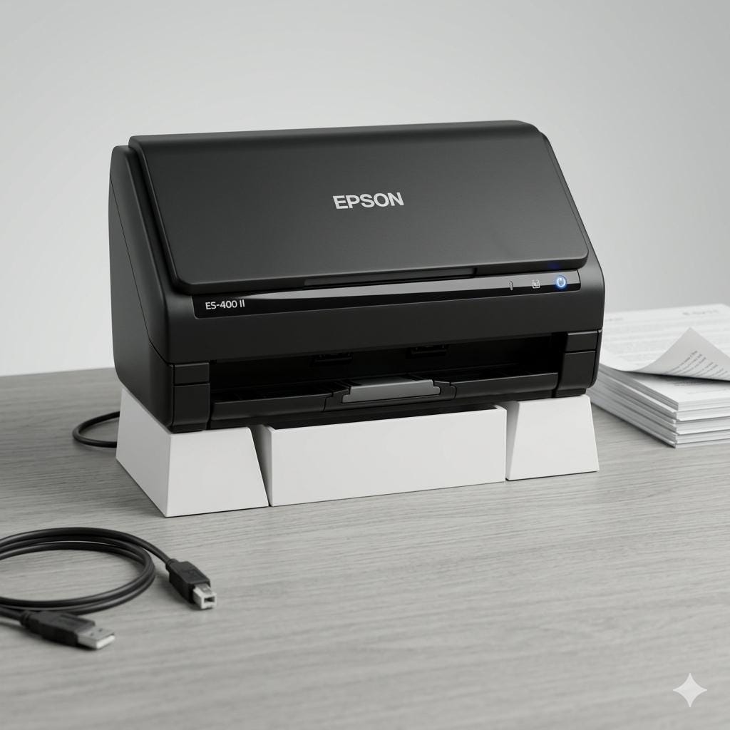 Epson ES-400 II Scanner Riser & Catch Tray for Trading Cards Penny