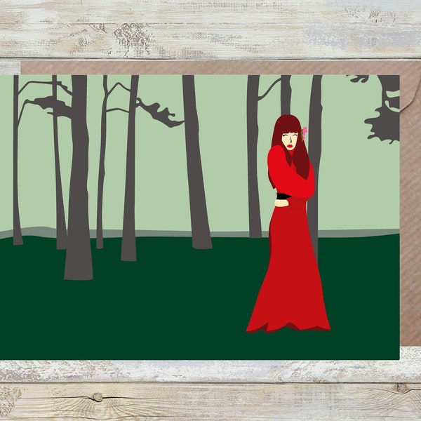 Kate Bush Wuthering Heights card
