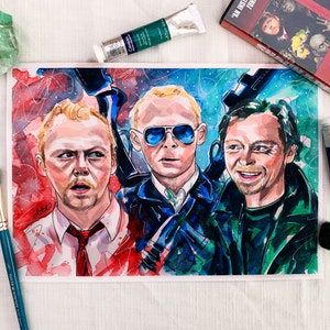 TRILOGIE CORNETTO Imprimer | Shaun of the Dead, Hot Fuzz, La fin du monde Impression artistique