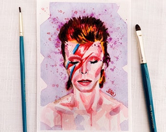 David Bowie Blitz Druck | 80er Jahre Rockmusik Poster