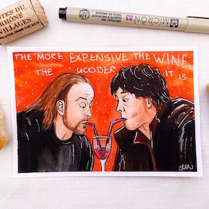 Black Books Wine Tasting Print | Black Books Kunstdruck