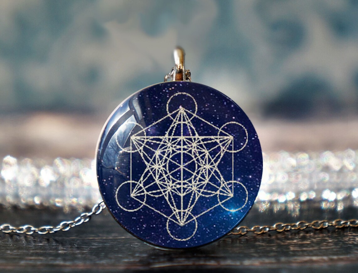Sacred Geometry , Metatron's Cube , Emf Protection , Metatron Necklace