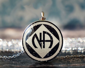 narcotics anonymous , na jewelry , na necklace , na pendant