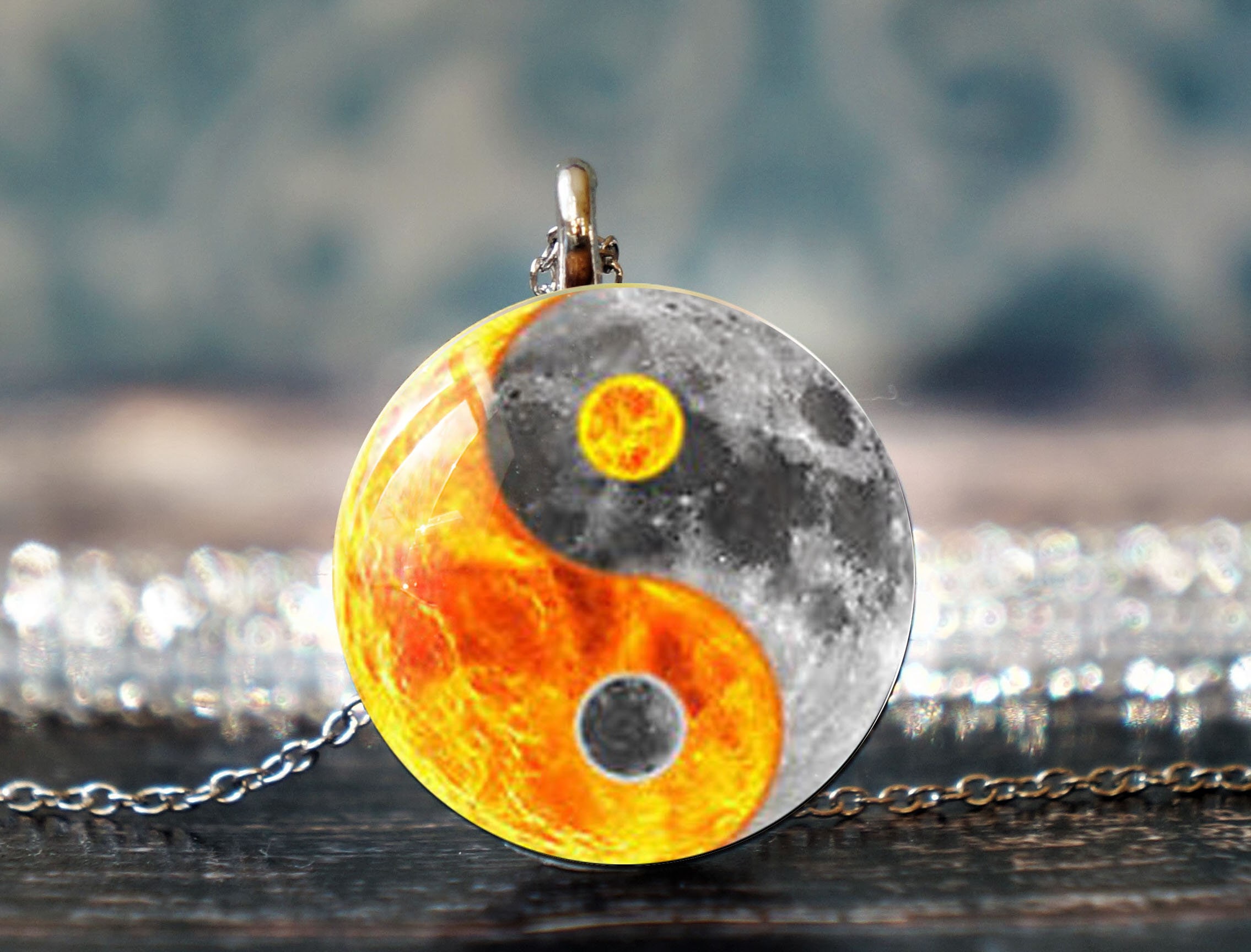 Yin Yang Schmuck, Yin Yang Halskette, Yin Yang Geschenke, Ying Yang ...