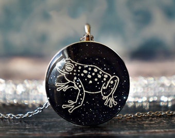 frog charm , frog jewelry , frog pendant , frog lover gift , frog gifts ,
