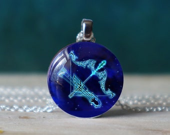sagittarius necklace , zodiac necklace , sagittarius jewelry , sagittarius gift , sagittarius pendant , horoscope necklace