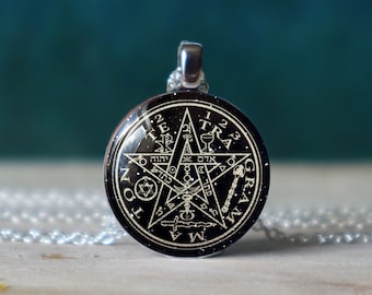 tetragrammaton , wiccan necklace , occult necklace , witchy necklace , witchcraft necklace