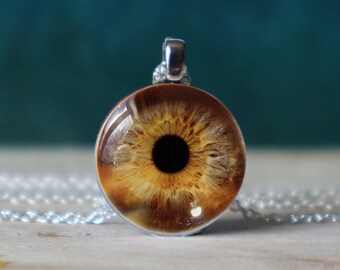 eye necklace , steampunk necklace , creepy necklace , weird necklace , goth necklace , eye doctor gifts , ophthalmology gifts