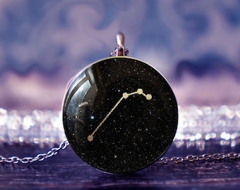 sterrenbeeld geschenk, ram hanger, astrologie ketting, sterrenbeeld ketting, ram dierenriem, ram sieraden, ram geschenk