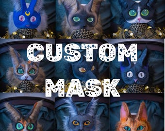 mask commission , custom mask , therian gear , fursuit , therian gear , furry mask , custom fursuit , therian mask cheap , cat therian mask