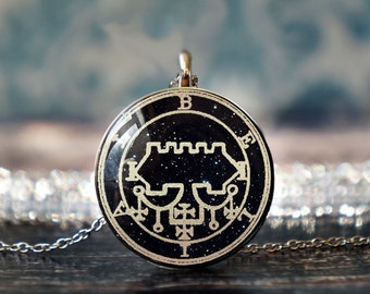 belial hanger, sigil van belial, belial seal, het oproepen van demonen, asmodeus, occulte ketting, belial sigil hanger, satanische sieraden