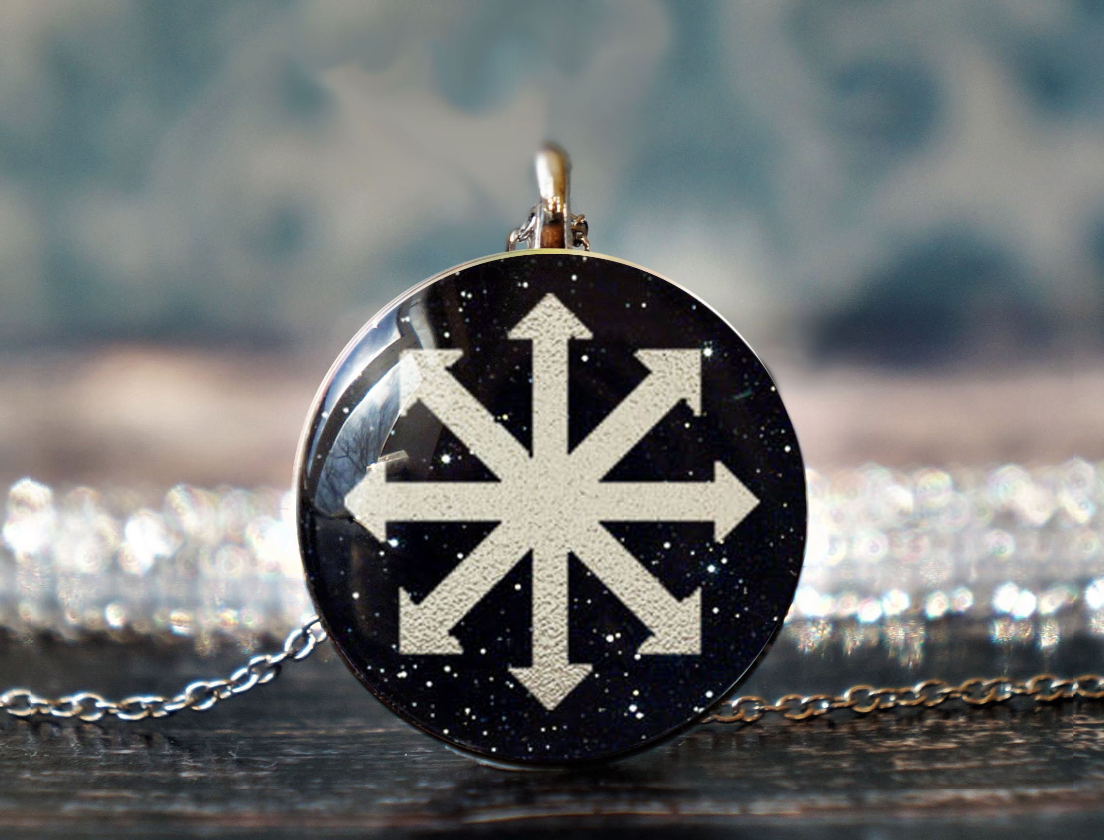 Stella Del Caos Con Intaglio Del Legno - Foto 7