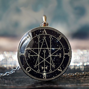 Astaroth Anhänger, Siegel des Astaroth, Sternzeichen, Astaroth Sigil, okkulten Schmuck, beschwörende Dämonen