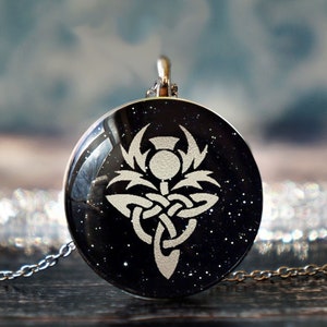 scottish thistle , thistle pendant , thistle jewelry , scottish gift , scotland necklace , scottish jewelry , thistle flower ,