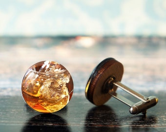 whiskey cufflinks , bourbon gifts , whiskey gift , bourbon drinker , bourbon whiskey gift