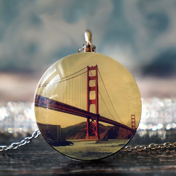Golden Gate Necklace Etsy