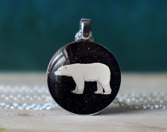 mama bear , polar bear , bear necklace , bear pendant , ice bear , polar bear gifts