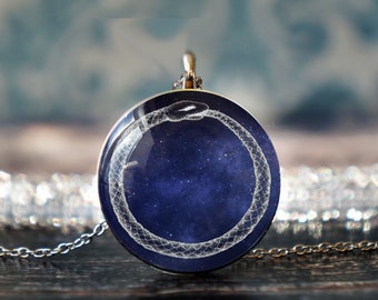 ouroboros jewelry , snake necklace , snake jewelry , ouroboros necklace , snake eating tail , snaketail ,