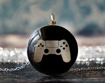 video game necklace , gamer jewelry , gamer gift , video game jewelry , nerd necklace , gamer gifts , geek gift , gamer pendant