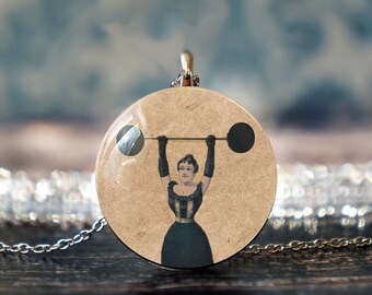 strong woman , feminist jewelry , feminist necklace , strength necklace , strong woman gift , encouragement gift