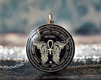 archangel michael , michael pendant , st michael jewelry , st michael pendant , religious jewelry , religious necklace