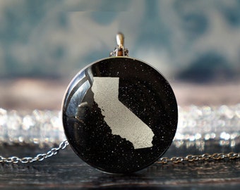 california state , california jewelry , california pendant , ca state necklace , california love , california girl