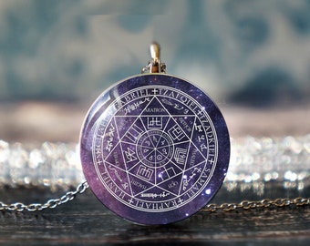 seven arch angels , angel pendant , angel necklace , angel jewelry , sympathy gift , energy pendant , archangel sigils , protection amulet