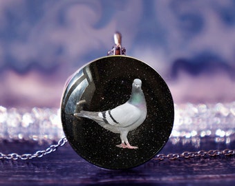 pigeon gifts , pigeon jewelry , pigeon pendant , bird lover , bird gifts