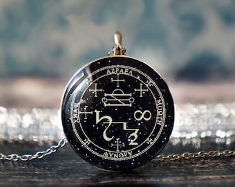 azrael talisman , magic talisman , archangel jewelry , archangel necklace , azrael pendant , seal of azrael , sigil of azrael