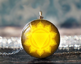 chakra ketting, solar plexus chakra, manipura chakra, yoga ketting,