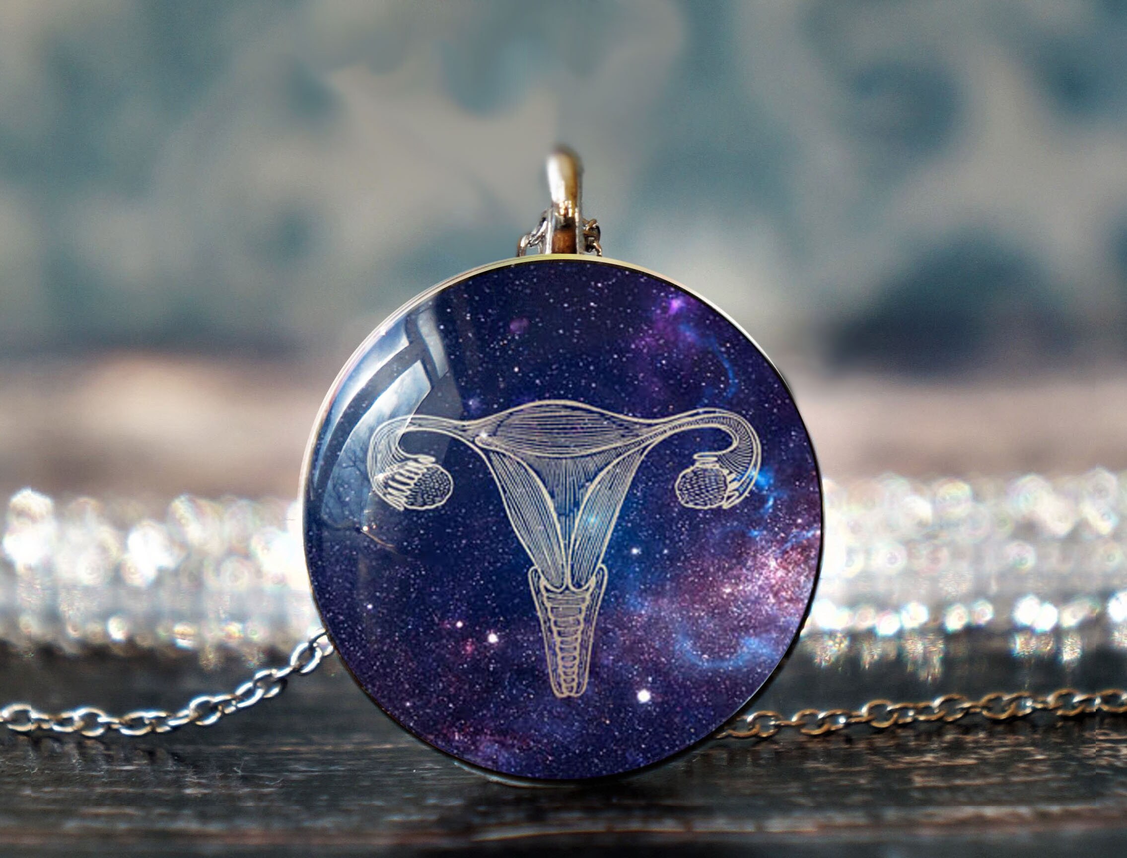 Uterus Pendant , Uterus Jewelry , Vagina , Feminist Necklace , Sacred ...