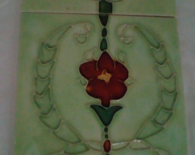 10 Vintage Tube Lined Fireplace Tiles in Excellent Condition Etsy