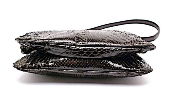 Vintage Dries Van Noten Snakeskin Leather Lady Ba… - image 7