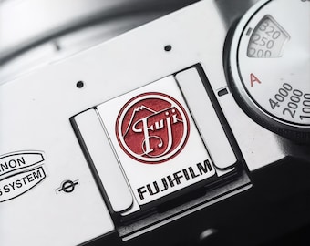 Custom Fujifilm Hot Shoe Cover & Shutter Button: Engraved Camera Accessory