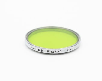 Kodak Green Filter FIII/32 2x 32mm For Vintage Retro Film Photography Analog Lens