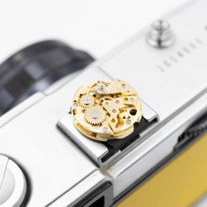 Custom Gold Steampunk Hot Shoe Cover, Unique Camera, Gift for Photographer, Customizable Camera Accessories