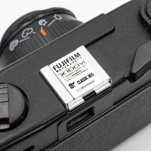 Custom Silver Fujifilm X100VI Hot Shoe Cover, Unique Camera, Gift for Photographer, Customizable Camera Accessories
