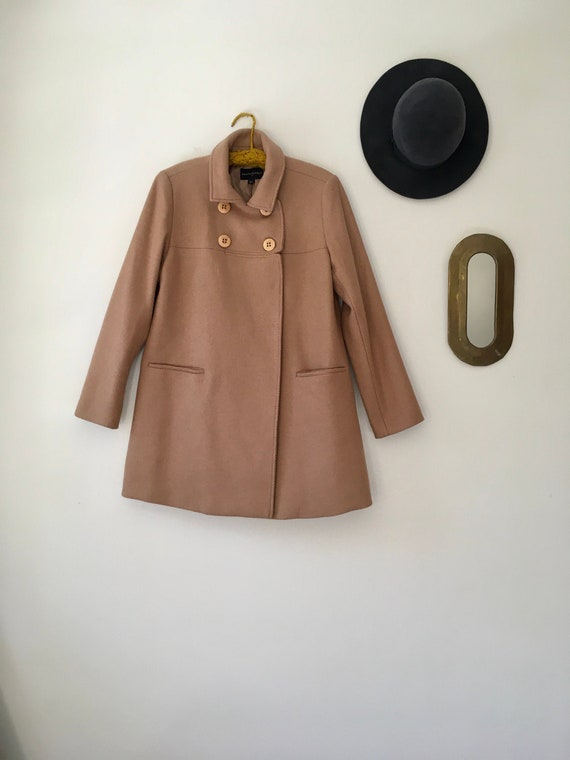 Wool Blend Camel Coat