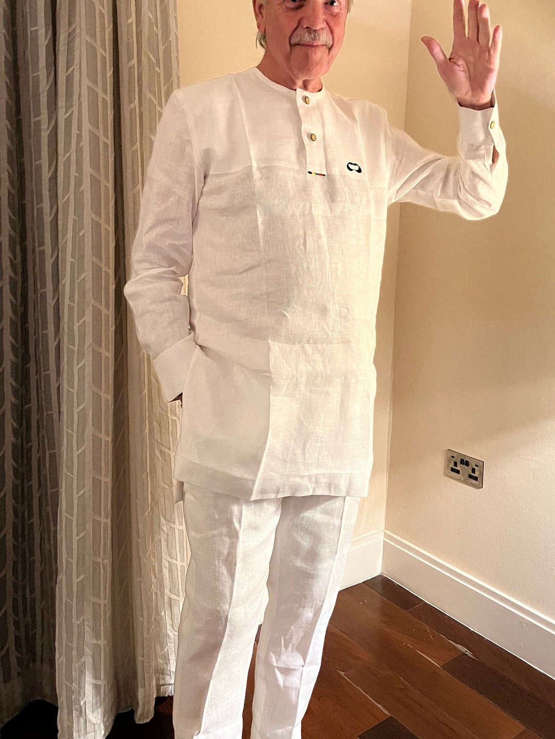 Cotton Linen Kaftan for Men Etsy