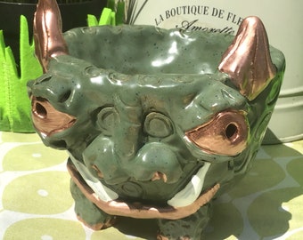 Quirky Plant Pot hand-made, Unique Plant Pot, Unusual Pot, Ugly Pot