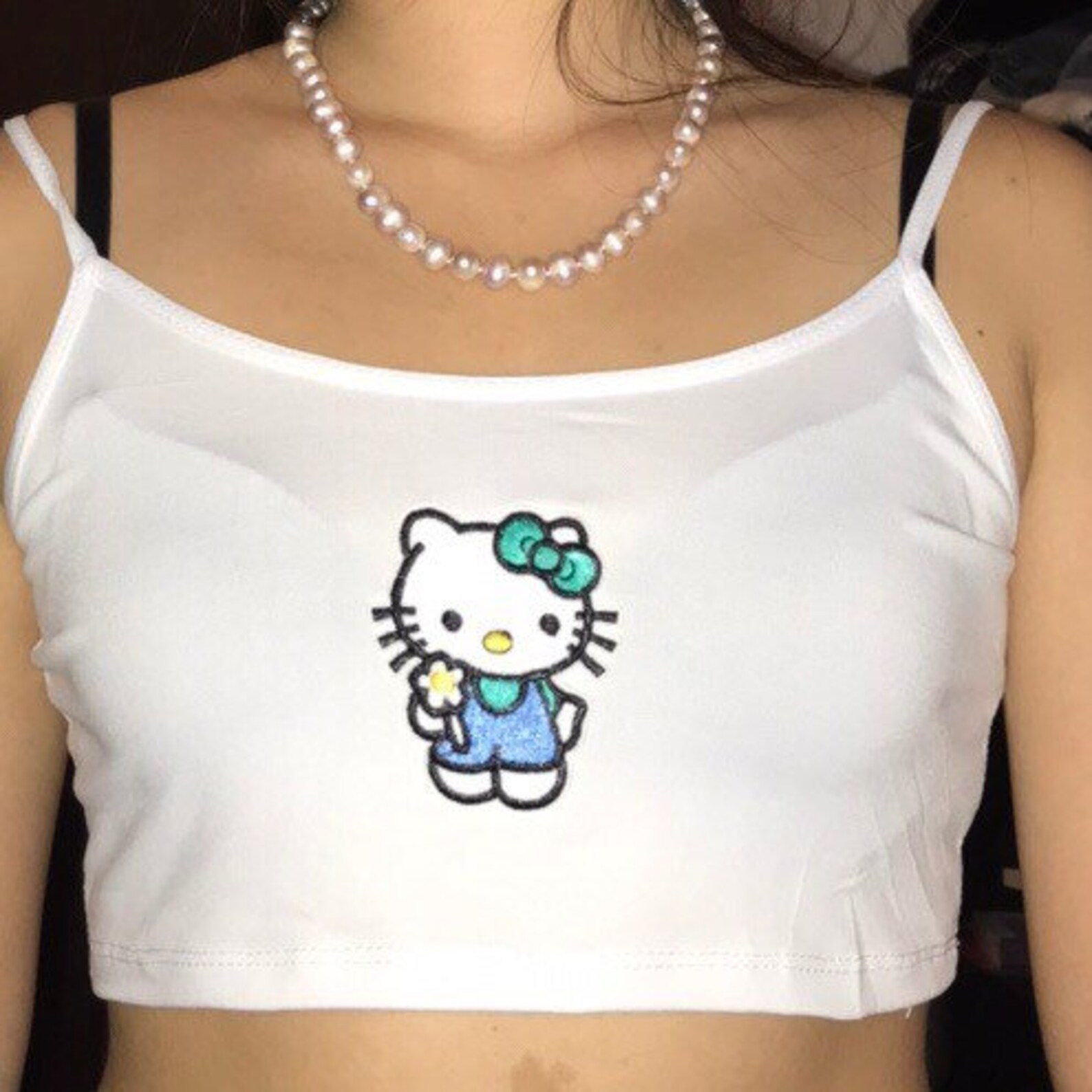 Hello kitty crop top bralette | Etsy